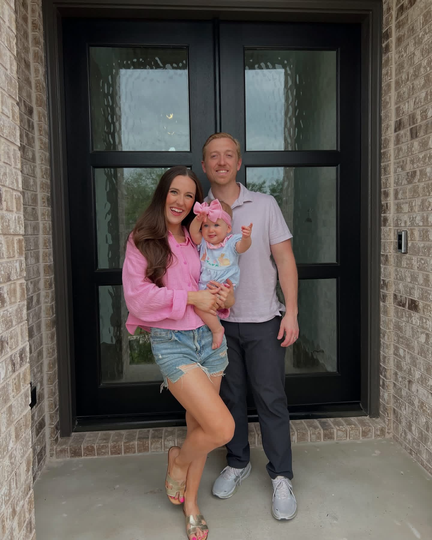 Craig with his wife Piper and daughter Navy